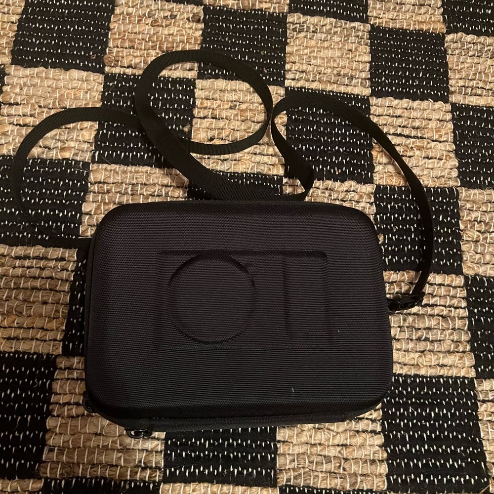 Black Camera Case Crossbody Bag